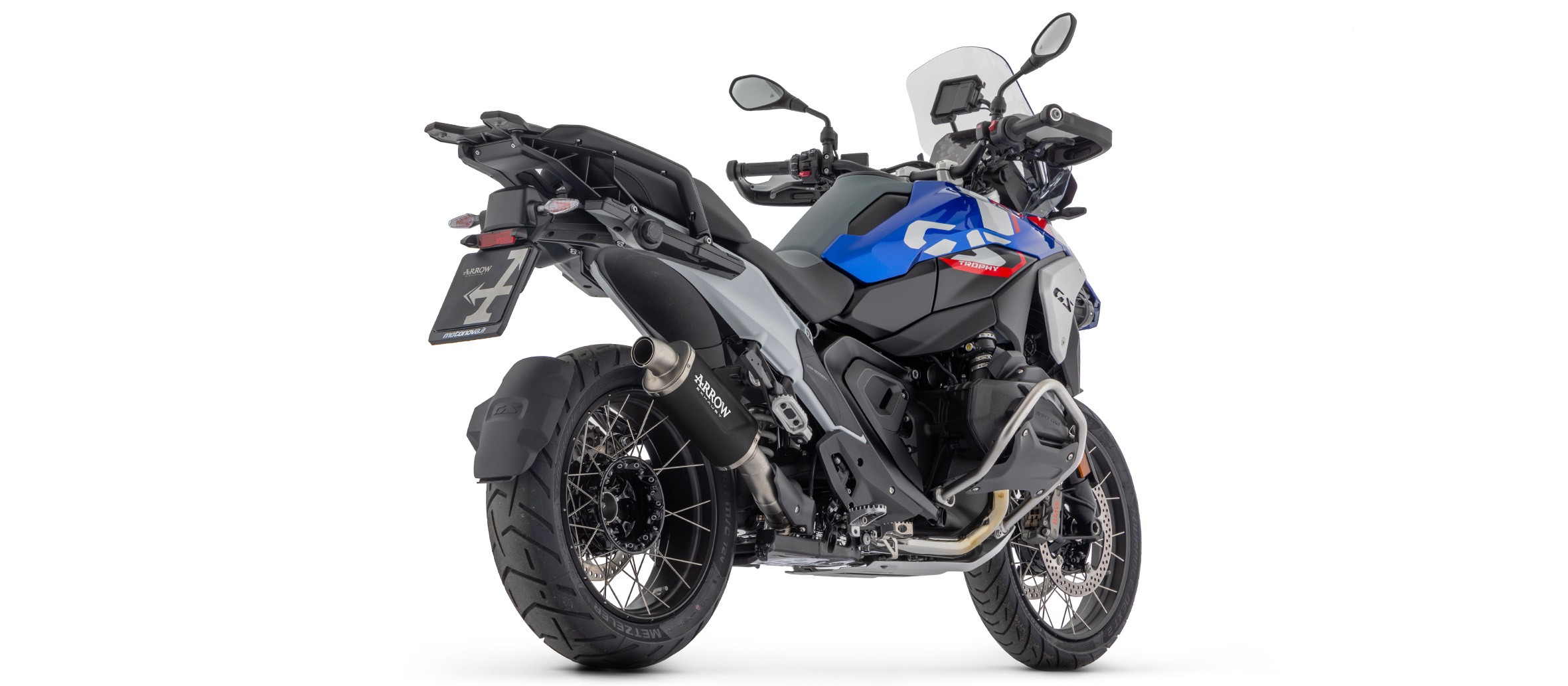 Arrow Indy Race EVO Aluminum DARK Silencer Exhaust w/ Steel